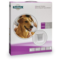 Petsafe Tierklappe 740 Original M - Hundeklappe - Weiß&Transparent 740