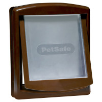 Petsafe Tierklappe 755 Original M - Hundeklappe - Braun&Transparent 755