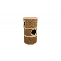 Adori Kratzton Seegras Kyra - Kratzbäume - 37.5x37.5x70 cm Braun Beige