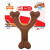 Nylabone Extreme Chew Wishbone Bison Bison - Hundespielzeug - L