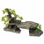 Aqua Della Bonsai Stein Mit Pflanzen - Aquarium - Ornament - 34x15.5x21 cm Grau