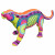 Aqua Della Dia De Los Muertos Jaguar - Aquarium - Ornament - 19,5x7,4x9,4 cm