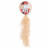 Flamingo Vinta Bal +Feder - Katzenspielzeug - Beige