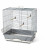 Savic Vogelkäfig Primo 40 - Vogelunterkünfte - 46x32x48 cm Grau