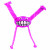 Rogz Grinz Flossy Rosa - Hundespielzeug - L