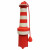 Rogz Lighthouse Floating - Hundespielzeug - 25 cm Rot Weiß