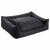 Maxxnobel Orthopädisches Sofa Lederoptik/Teddy Schwarz&Anthrazit - Hundesofa - Xlarge