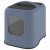 Rotho Mypet Katzenklo Biala 51 x 39.5 x 44.3 cm - Katzentoilette - Blau&Anthrazit