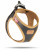Curli Apple Leder Geschirr Schwarz - Hundegeschirr - 43,4-49 cm