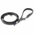 Curli Apple Leder Verstellbare Leine - Hundeleine - 160x2 cm Schwarz 160x2 Cm L