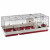 Ferplast Kaninchenkäfig Krolik 140 - Tierunterkunft - 142x60x50 cm Grau Rot
