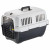 Ferplast Transportbox Clipper 1 - Katzen Transportbox - 50x33x32 cm Weiß Schwarz