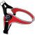 Tre Ponti Fibbia Basic Geschirr Rot&Reflexion - Hundegeschirr - 37 - 50 cm Bis 6 kg
