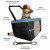 Kurgo Rover Booster Seat - Hundeautozubehör - Schwarz Beige Bis 13,6 kg