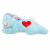All For Paws Little Buddy Heart Beat Warm Bunny - Hundespielzeug - 40x21x18 cm Blau