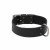 Adori Halsband Fettleder Mit Print Schwarz - Hundehalsband - 55x4,0 cm