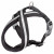 Adori Nylon Soft Geschirr Cross Schwarz&Reflektierend - Hundegeschirr - Xs