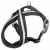 Adori Nylon Soft Geschirr Cross Schwarz&Reflektierend - Hundegeschirr - S