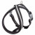 Adori Nylon Soft Geschirr Cross Schwarz&Reflektierend - Hundegeschirr - S/M