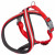Adori Nylon Soft Geschirr Cross Rot&Reflektierend - Hundegeschirr - S/M