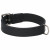 Adori Halsband Fettleder Gefüttert Schwarz&Schwarz - Hundehalsband - 50x2.5 cm