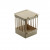 Fauna Nistkasten Plastik Mit Gitter - Vogelbrutbedarf - 11.5x11.5x13.5 cm Beige
