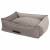 Wooff Cocoon Velours - Hundekissen - 60x40x18 cm Grau Small