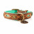 Dwam Halsband Joplin Braun&Türkis&Orange - Hundehalsband - 29 - 39 x 2.5 cm