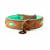 Dwam Halsband Joplin Braun&Türkis&Orange - Hundehalsband - 47-57 x 4 cm