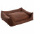 Maxxnobel Orthopädisches Sofa Lederoptik/Teddy Cognac - Hundesofa - Small