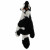Adori Hundespielzeug Skinny Kuh - Plüschtier - 40 cm Schwarz Weiß