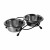 Adori Standard mit 2 Edelstahlschalen - Katzenfutternapf - 30x15x8 cm Katze