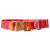 Dogguo Heart Collar Orange&Raspberry - Hundehalsband - 42-68 cm
