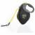 Flexi Rollleine Giant Tape Profession - Hundeleine - 10 m Schwarz Neon Gelb L